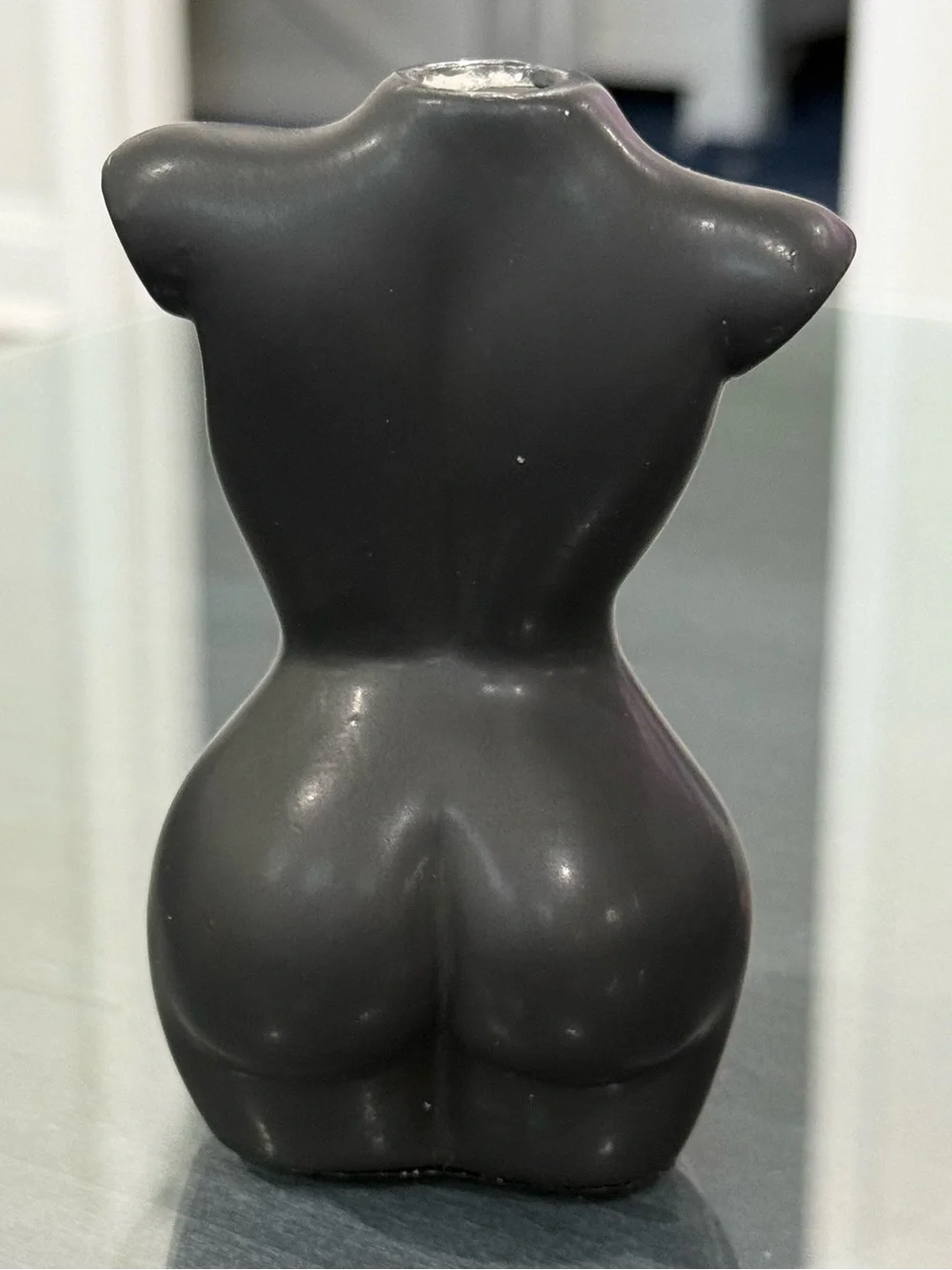Minimalist Black Female Torso Accent Sculpture